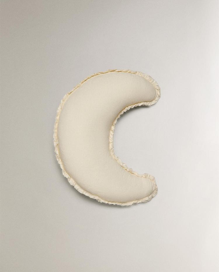 KIDS' LINEN MOON CUSHION