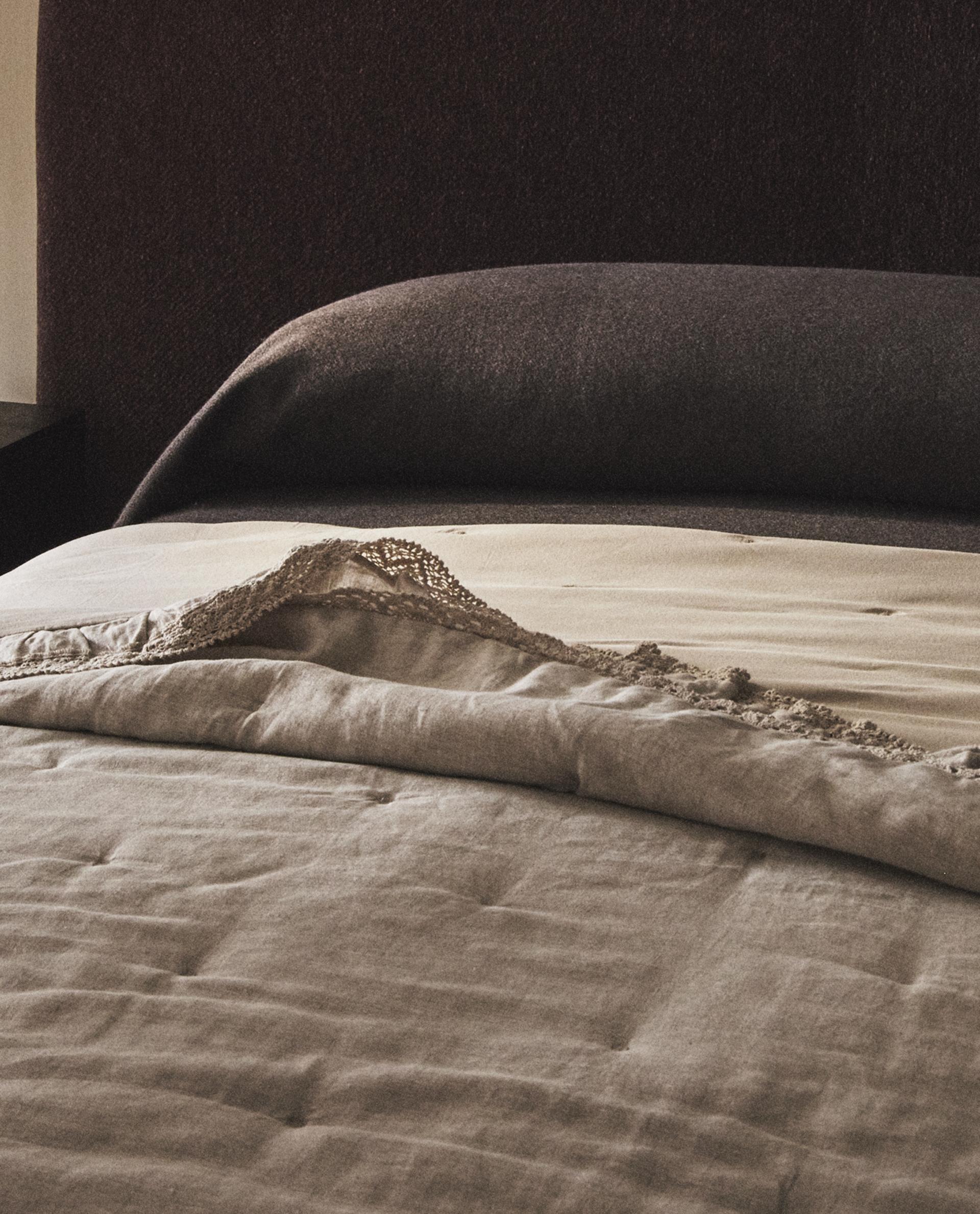 リネン レーストリム ベッドカバー | Zara Home 日本/Japan