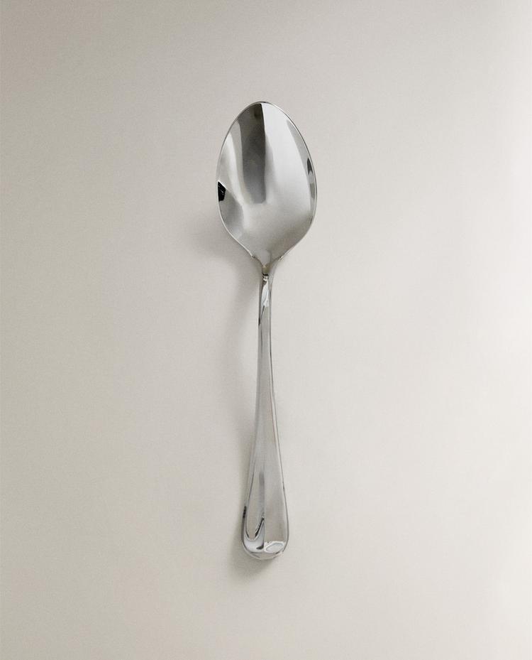 SILVER STEEL SERVING SPOON