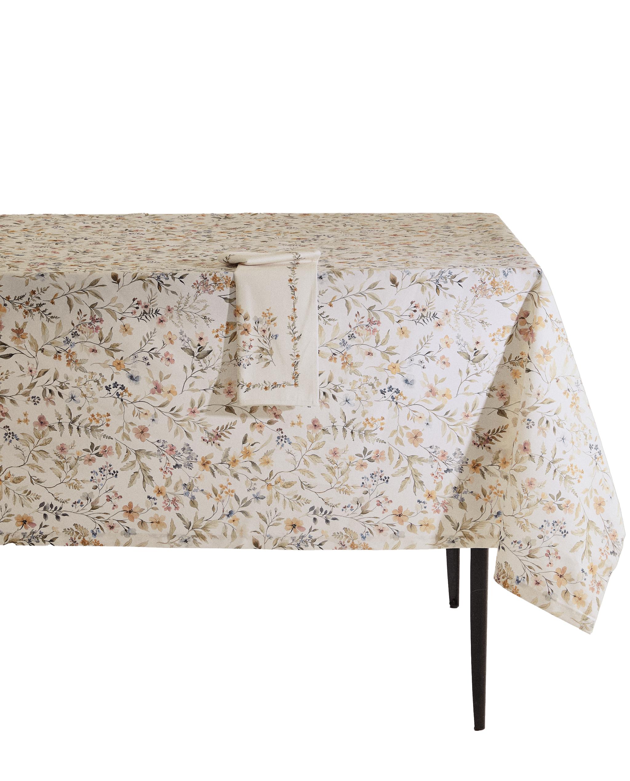 FLORAL PRINT RESIN-COATED TABLECLOTH product thumbnail 3