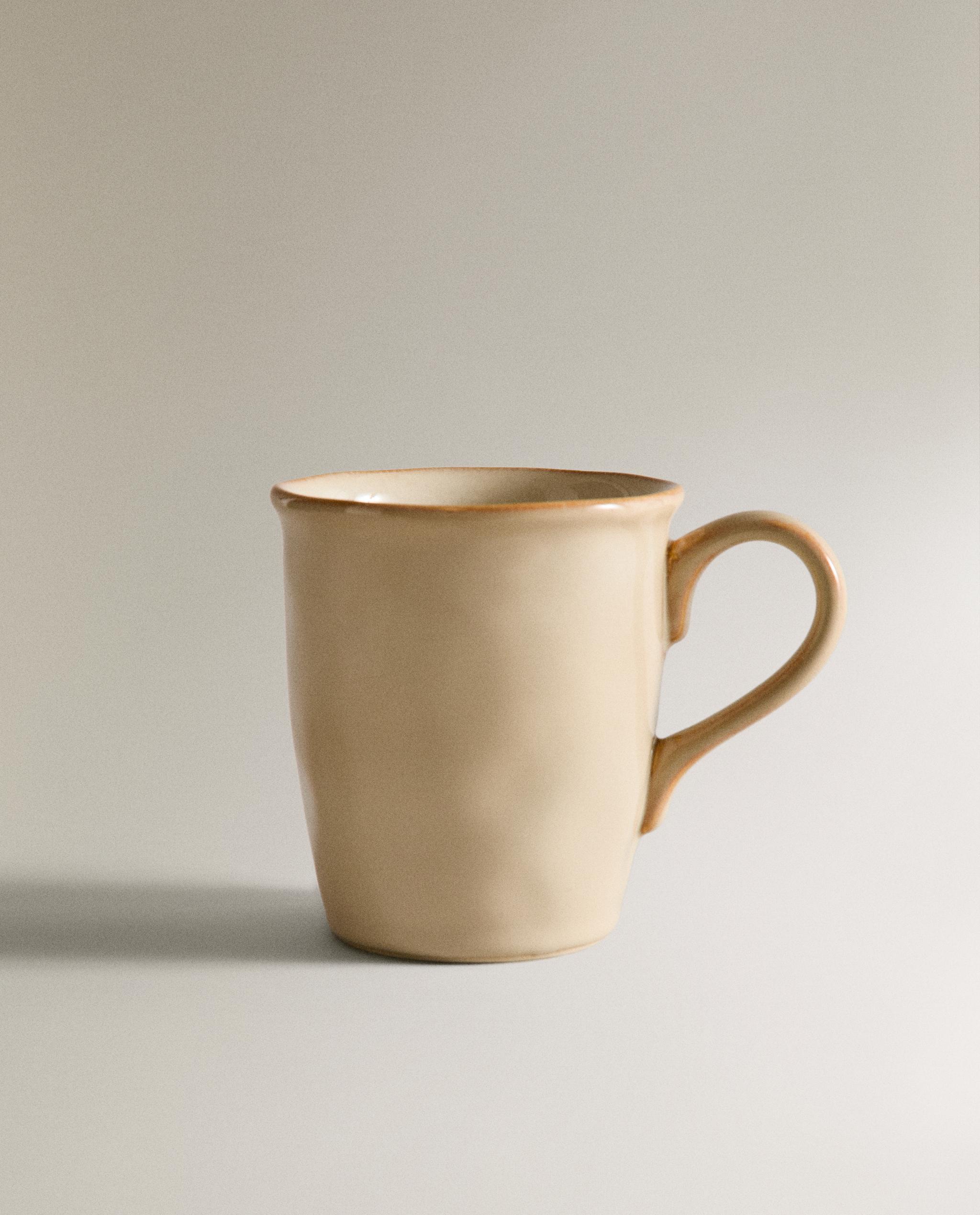 STONEWARE MUG WITH IRREGULAR EDGE product thumbnail 8