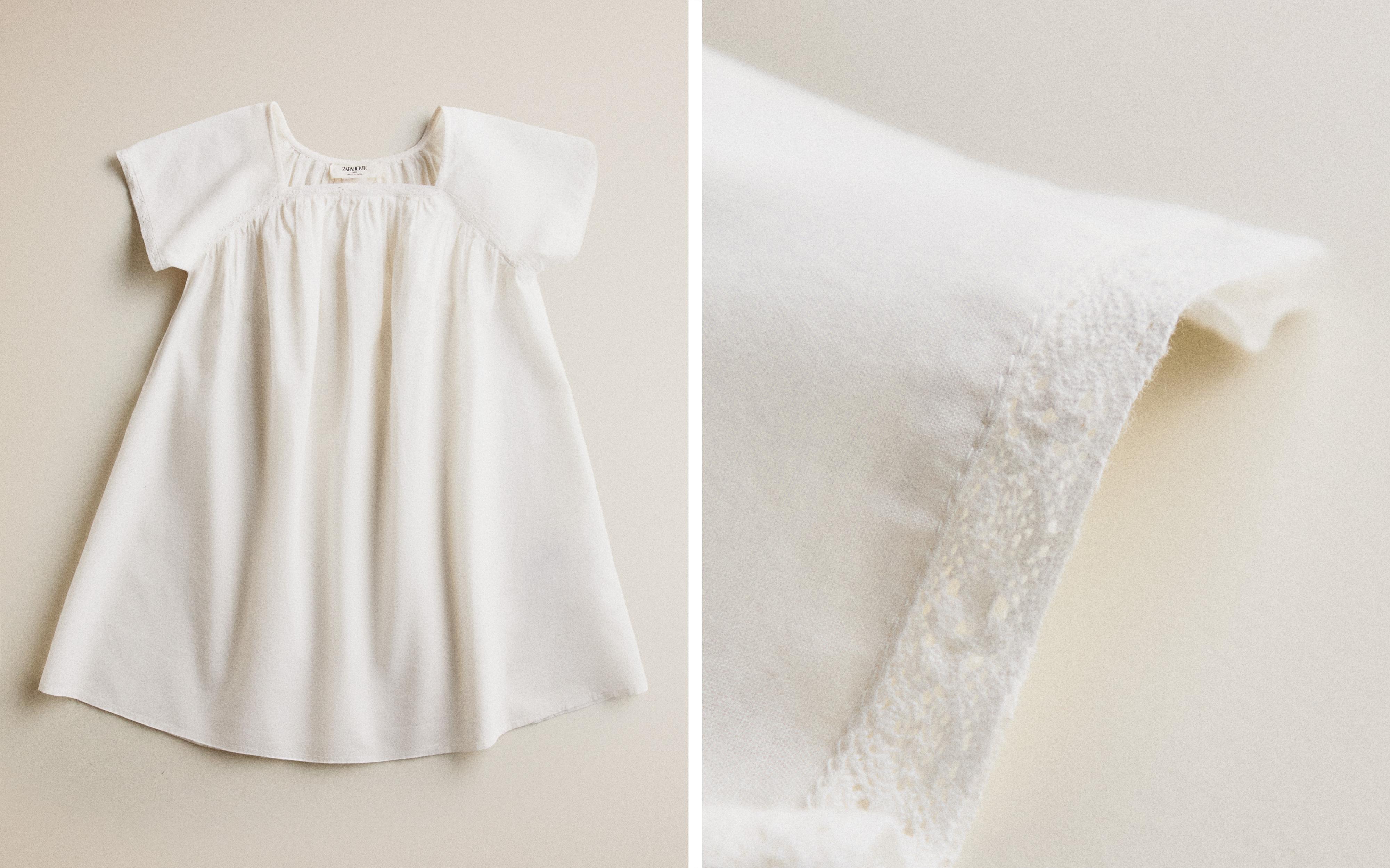 CHILDREN'S DRESS WITH LACE TRIM product thumbnail 8
