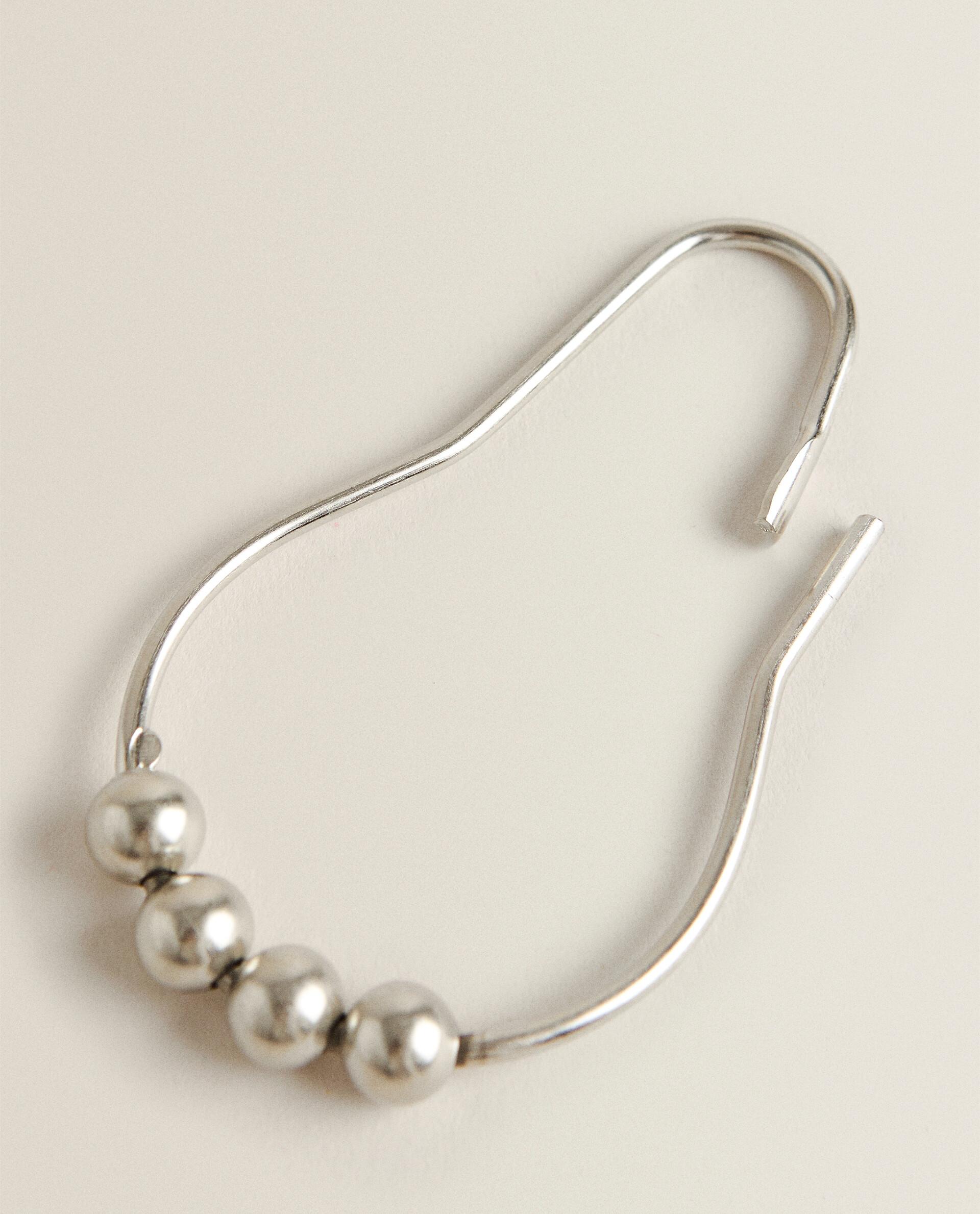 PACK OF METAL SHOWER CURTAIN RINGS (PACK OF 12)