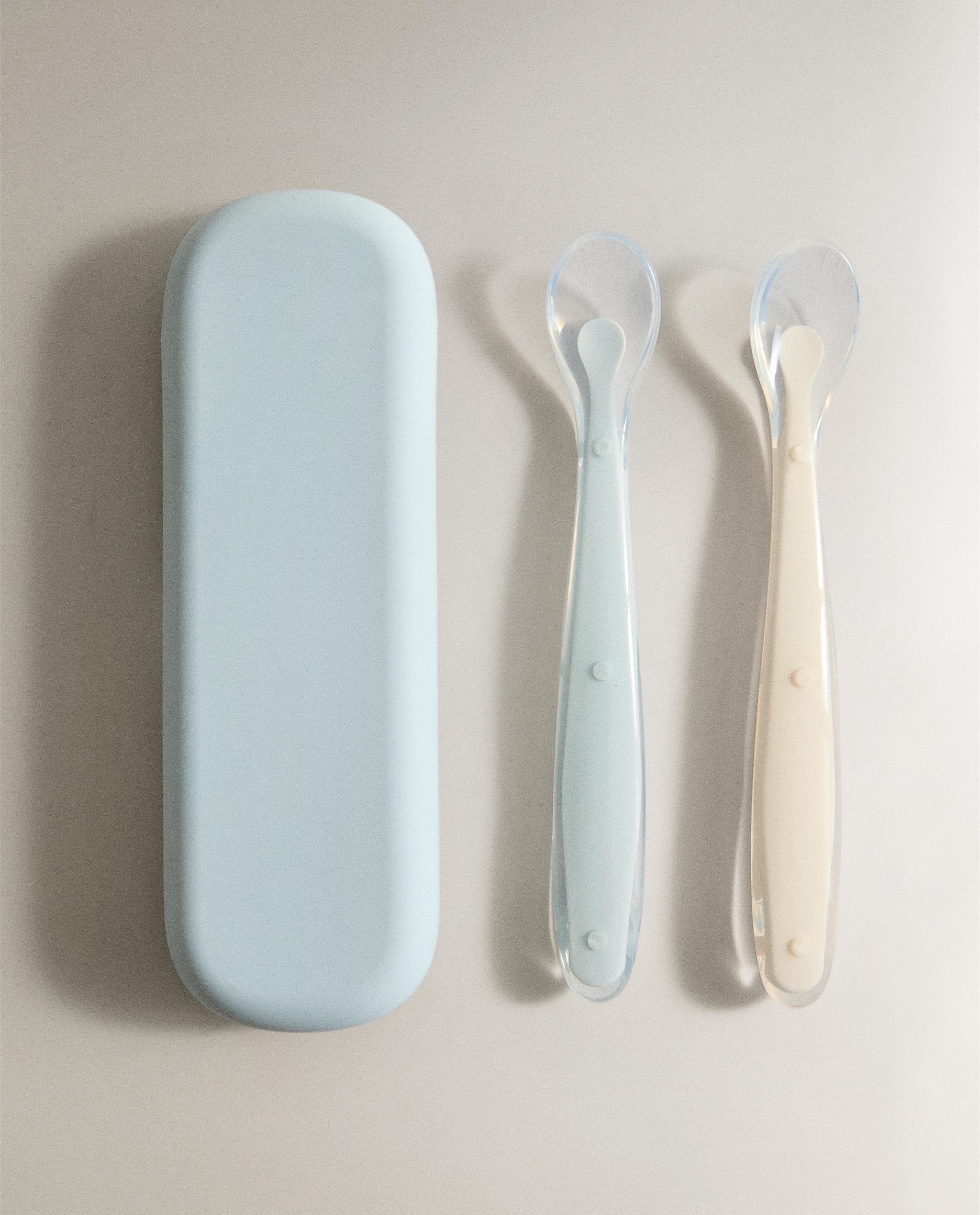 SET OF 2 CHILDREN'S SILICONE SPOONS product thumbnail 5