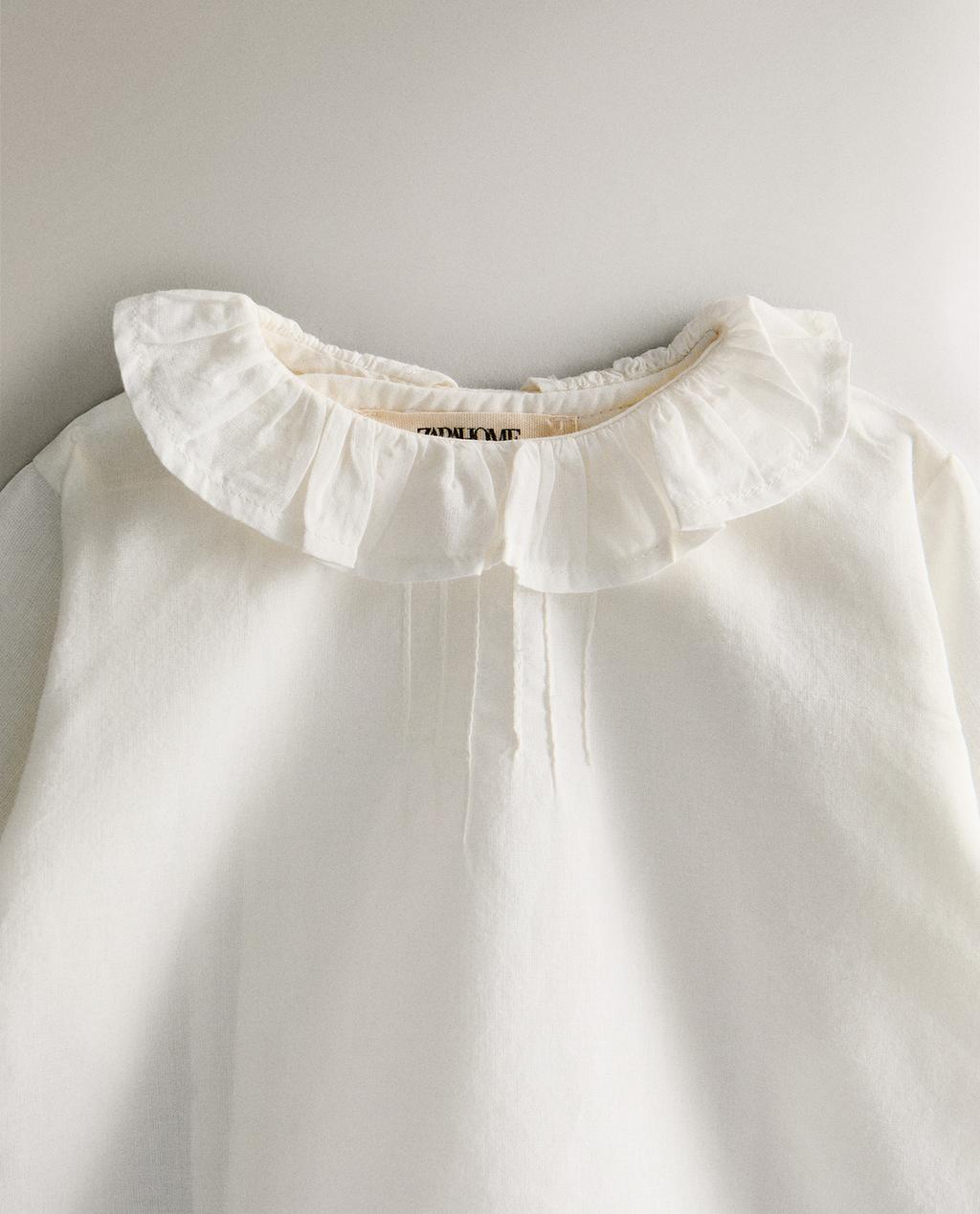 CHILDREN'S SHIRT WITH COLLAR DETAIL