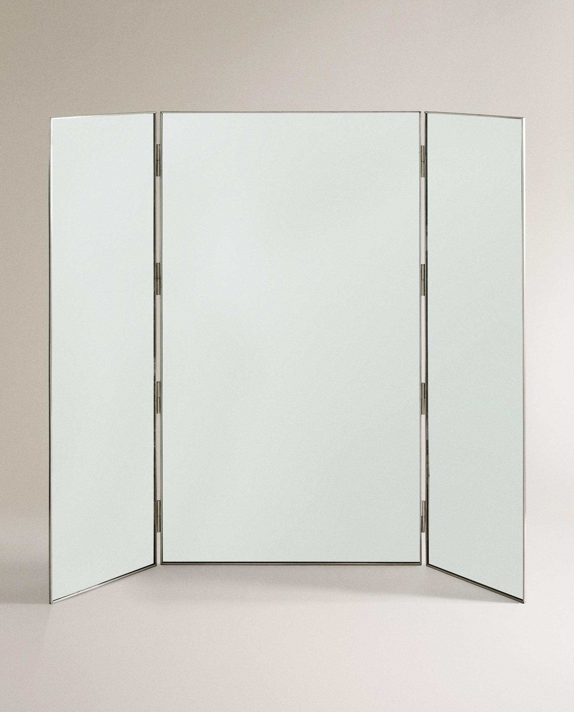 TRIPTYCHONSPIEGEL METALLRAHMEN TRIPTYCHONSPIEGEL METALLRAHMEN