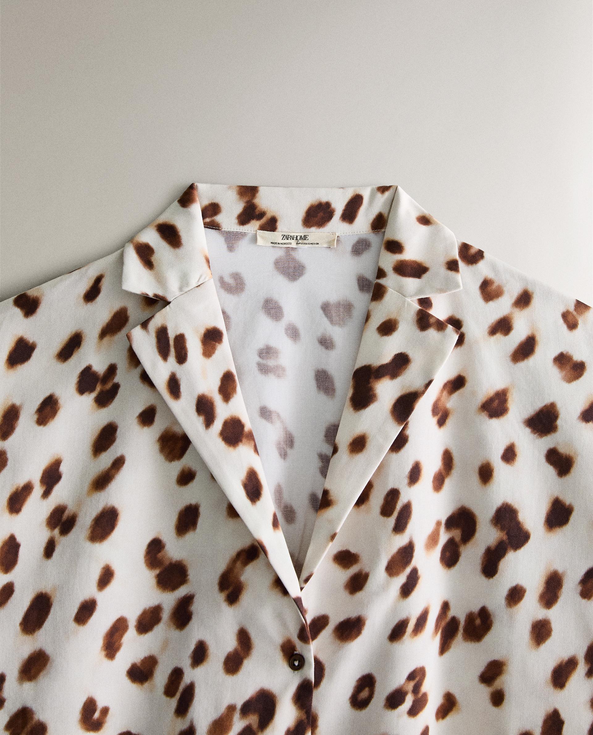 Zara cheapest Animal Print Tunic Shirt