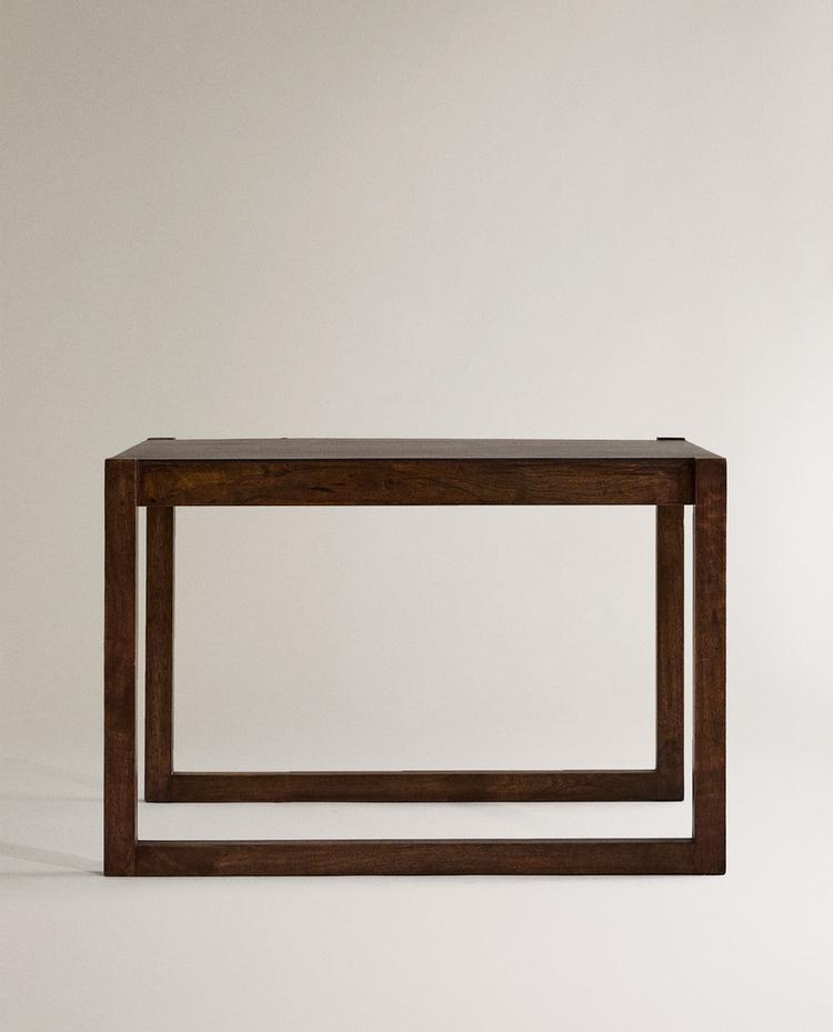 GRANDE TABLE BOIS CUIR