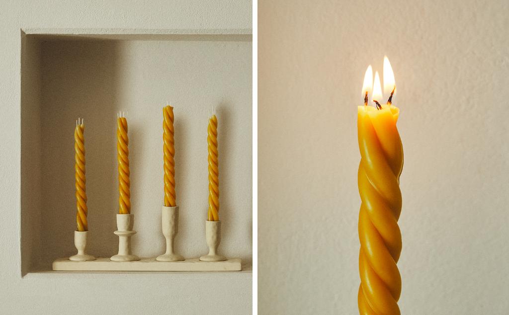 PACK OF BEESWAX CANDLES (PACK OF 2)