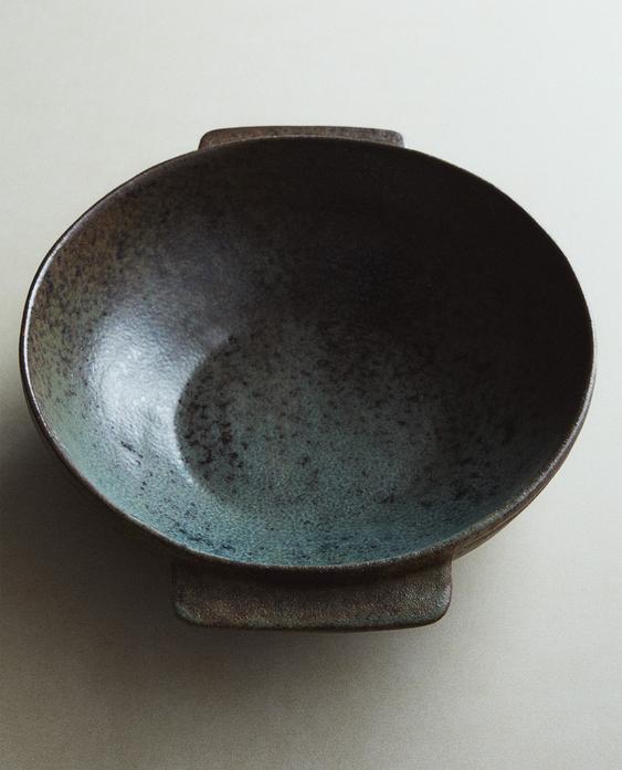 CERAMIC BOWL WITH HANDLES