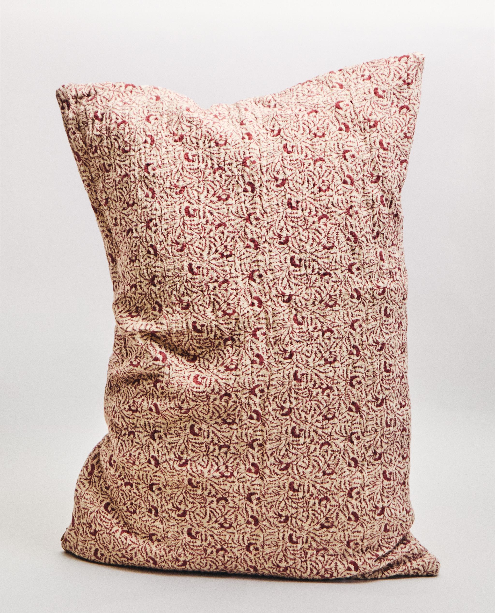 BRANCH PRINT COTTON AND LINEN CUSHION COVER product thumbnail 10