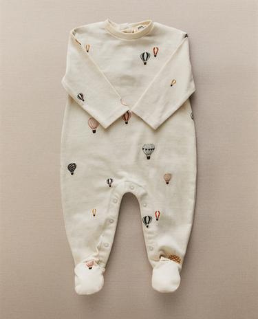 BALLOON COTTON JERSEY BABY ROMPER BALLOON COTTON JERSEY BABY ROMPER