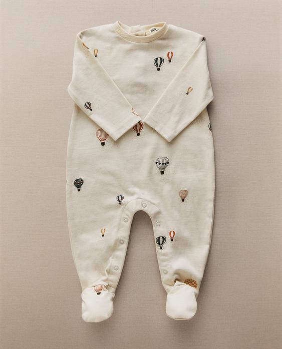 BALLOON COTTON JERSEY BABY ROMPER BALLOON COTTON JERSEY BABY ROMPER