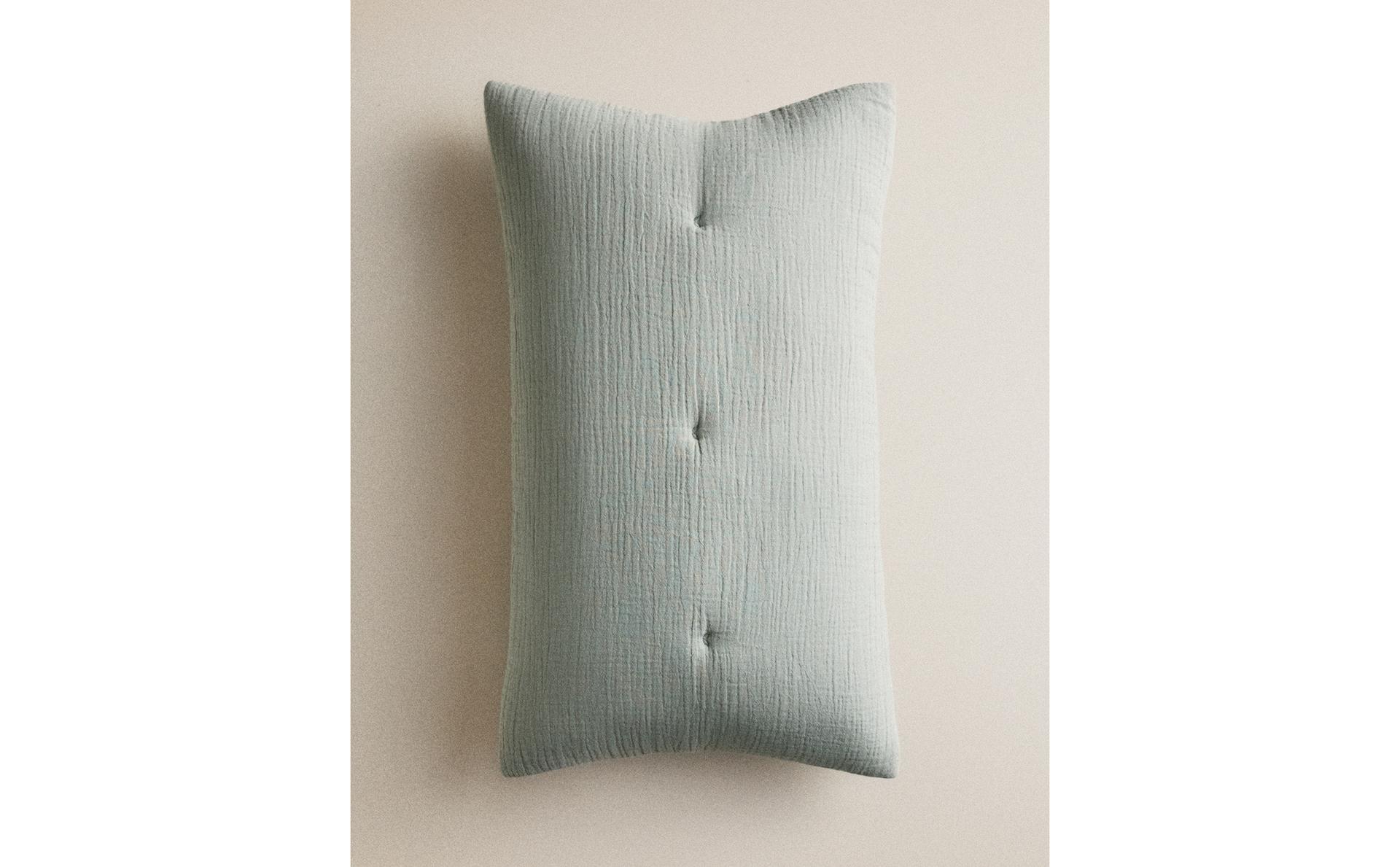 HOUSSE DE COUSSIN EN GAZE UNIE POUR ENFANT HOUSSE DE COUSSIN EN GAZE UNIE POUR ENFANT