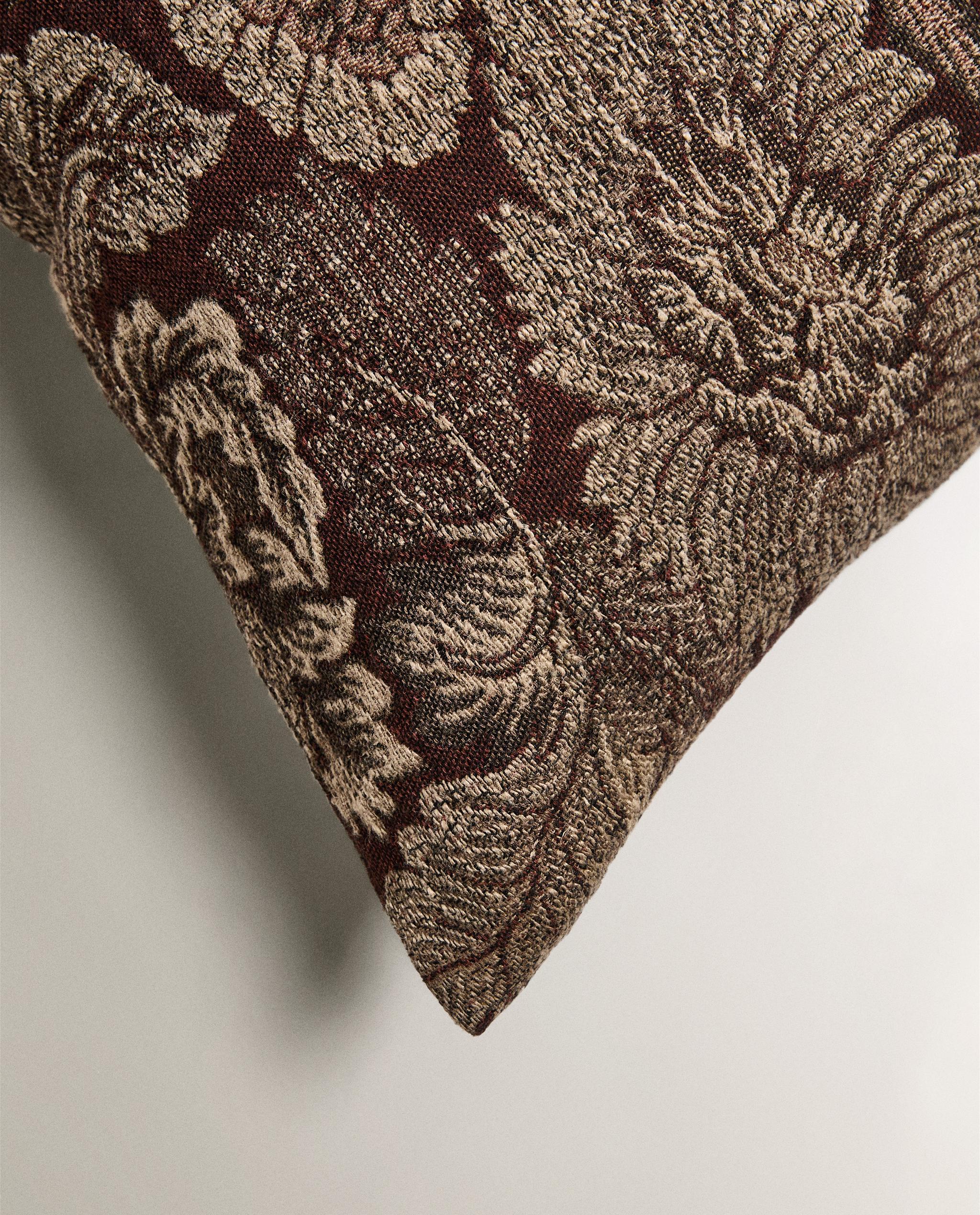 ジャカード フラワー クッションカバー | Zara Home 日本/Japan