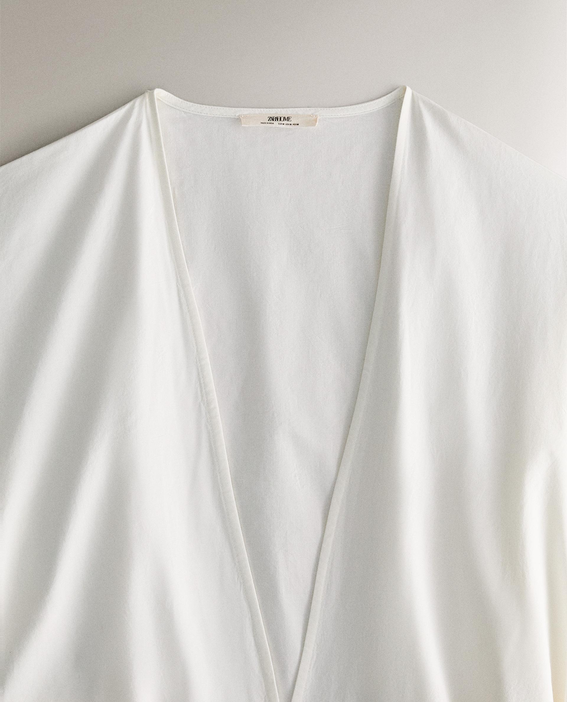 ZARA HOME 無地フリースガウン 4190/434 ご自宅でスタイリッシュにくつろぐのにぴったりなドレッシング