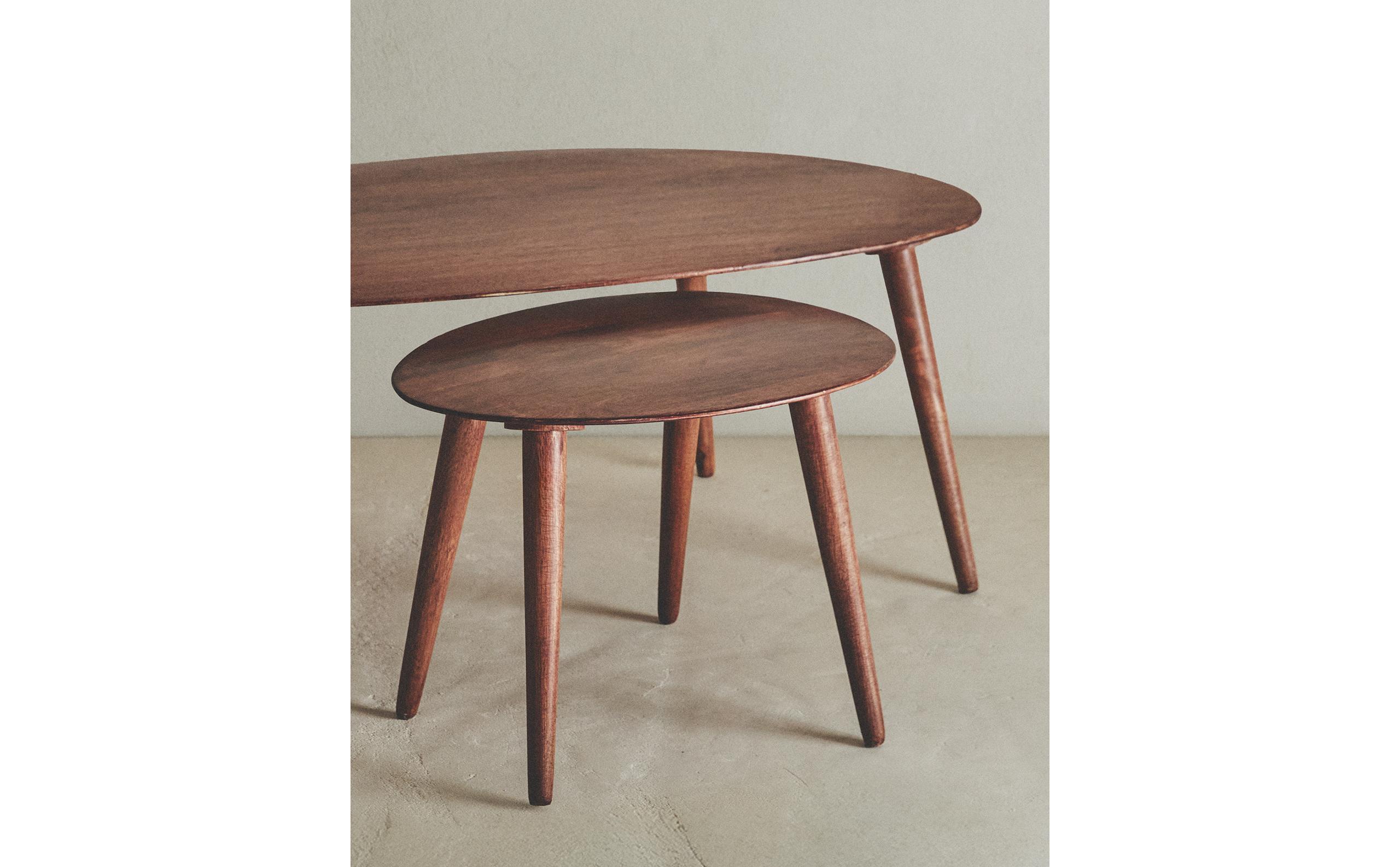 面取りウッド コーヒーテーブル | Zara Home 日本/Japan