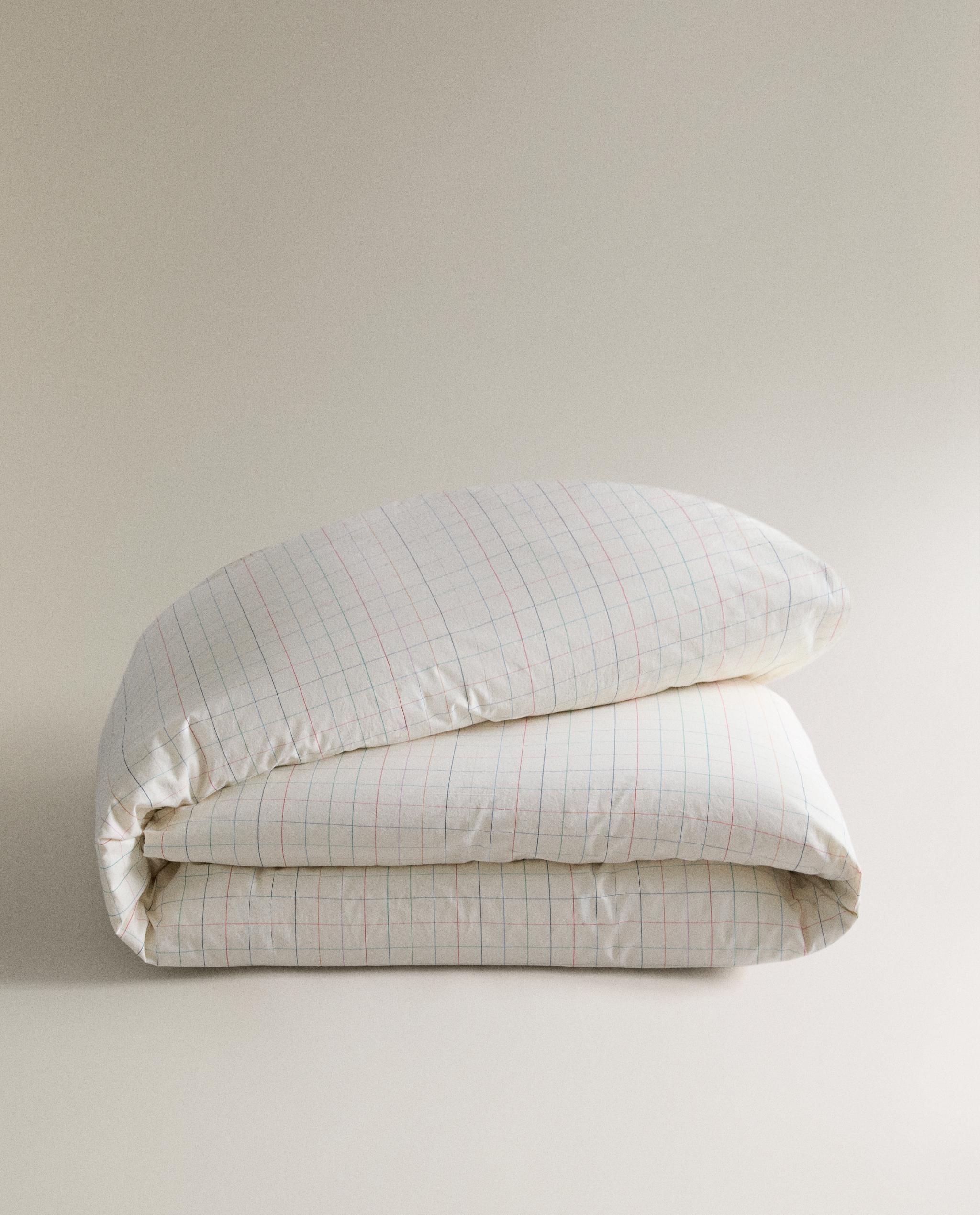 CHILDREN'S CHECK COTTON DUVET COVER product thumbnail 9