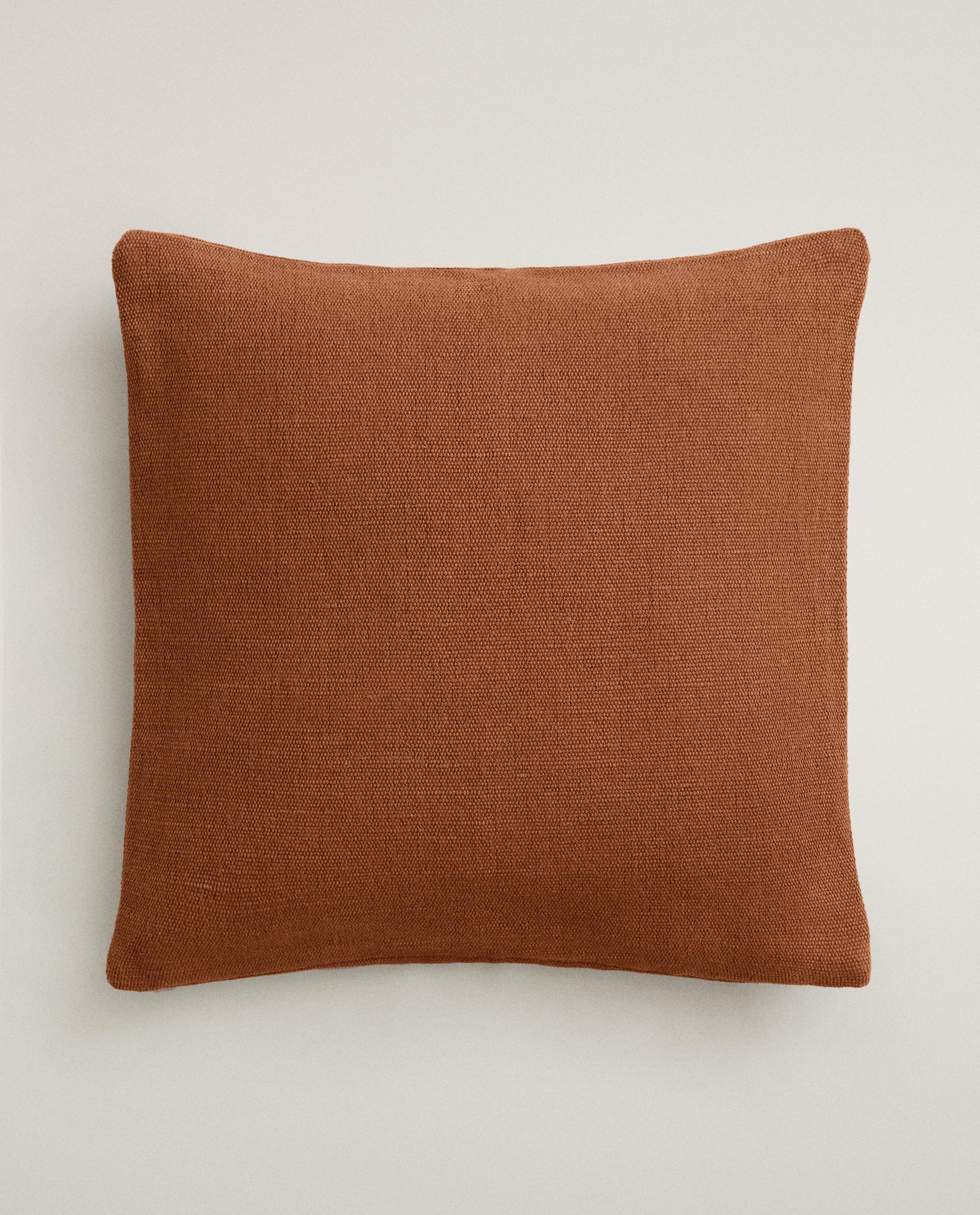 JUTE AND COTTON CUSHION COVER product thumbnail 4
