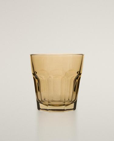 レリーフ ファセット ガラス コーヒー タンブラー