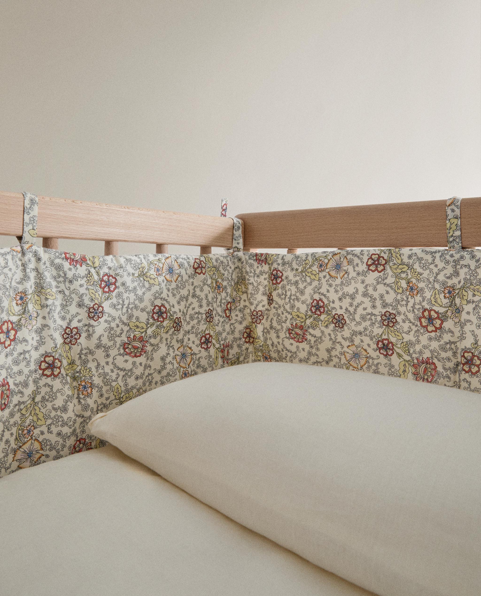 FLORAL BABY COT BUMPER COVER product thumbnail 8