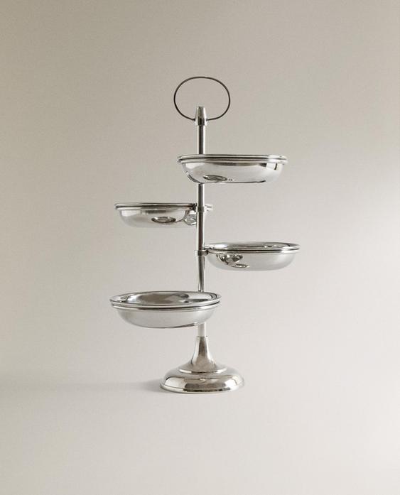 حامل وعاء ستيل عمودي