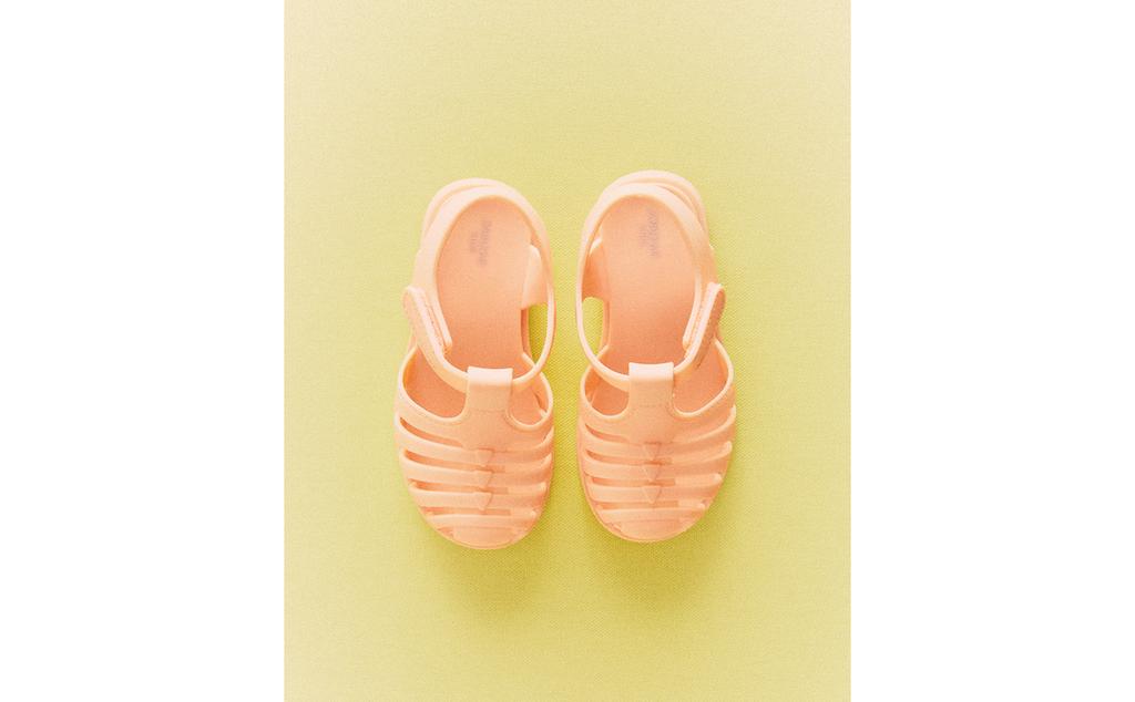 RUBBERISED CAGE SANDALS WITH HOOK-AND-LOOP STRAP RUBBERISED CAGE SANDALS WITH HOOK-AND-LOOP STRAP