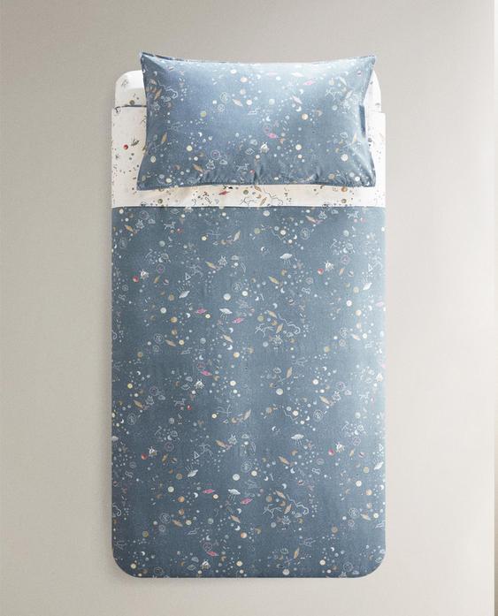 KIDS' REVERSIBLE SPACE DUVET COVER
