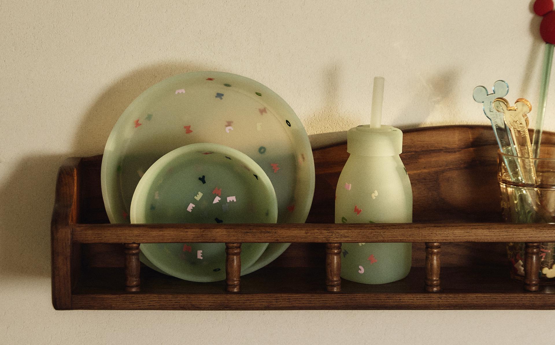 طقم أواني طعام سيليكون للأطفال ©ديزني