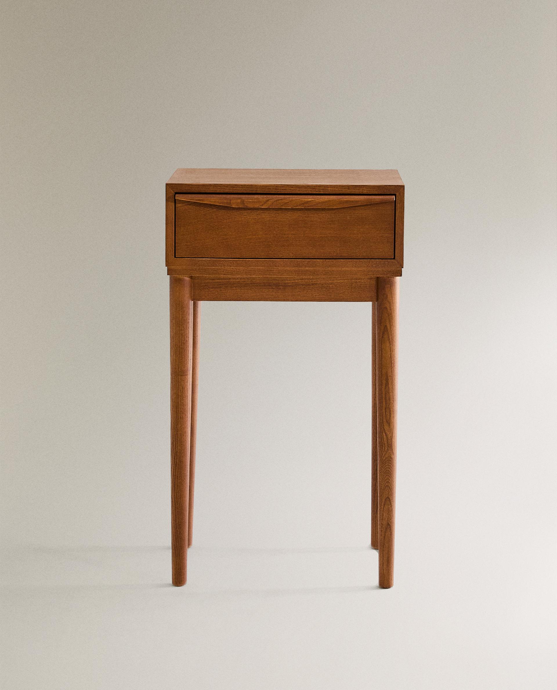 MESITA NOCHE MADERA FRESNO CAJÓN | Zara Home España
