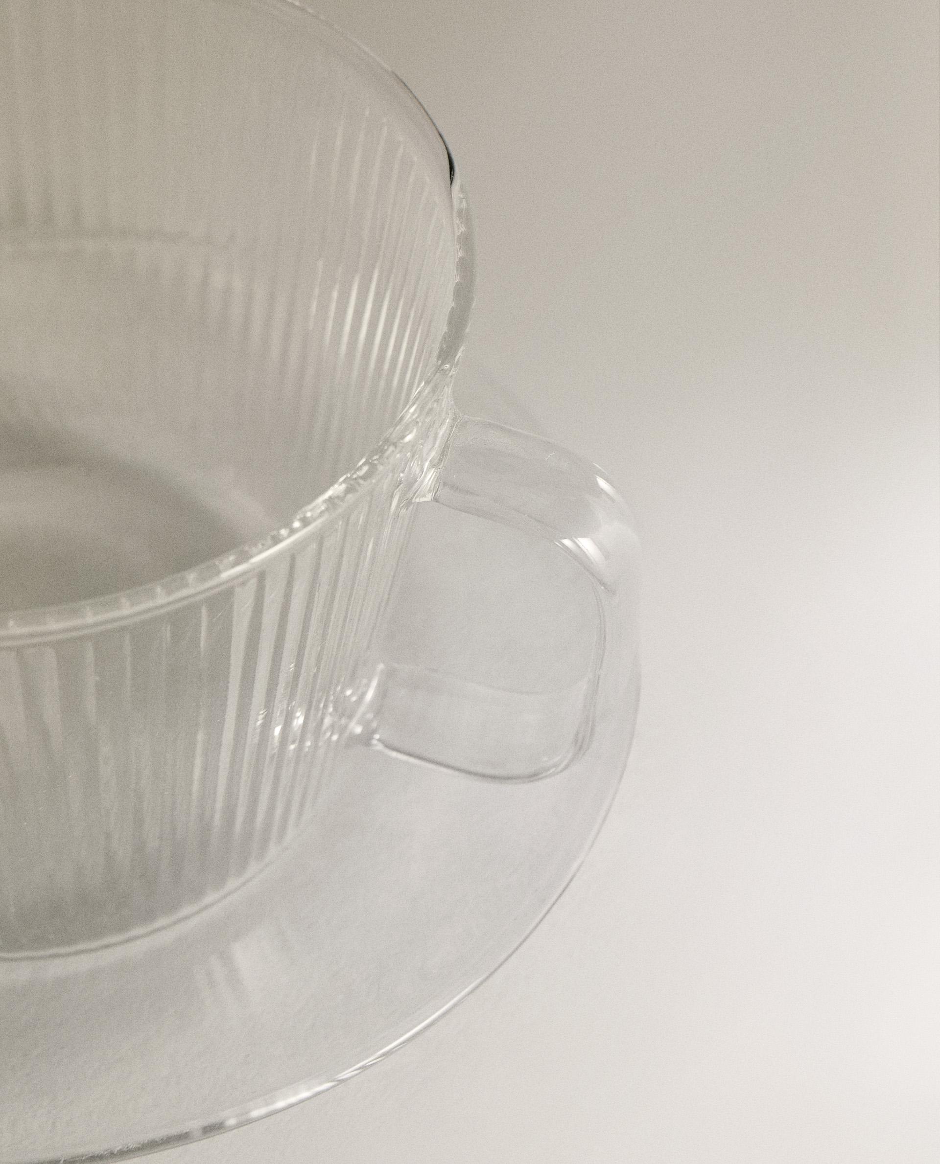BOROSILICATE GLASS TEACUP AND SAUCER product thumbnail 9