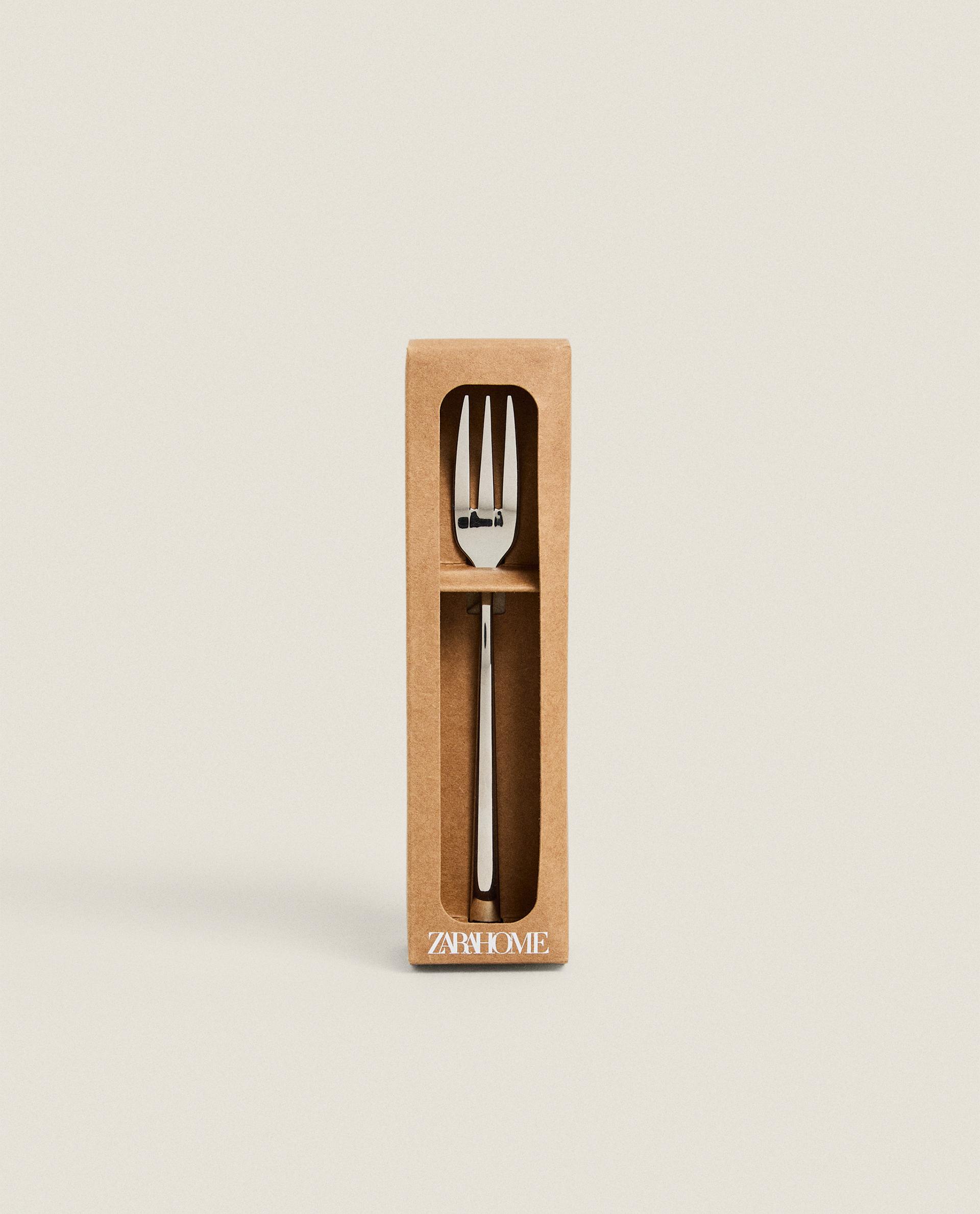 光沢スチール デザートフォーク x 4 (4本セット) | Zara Home 日本/Japan