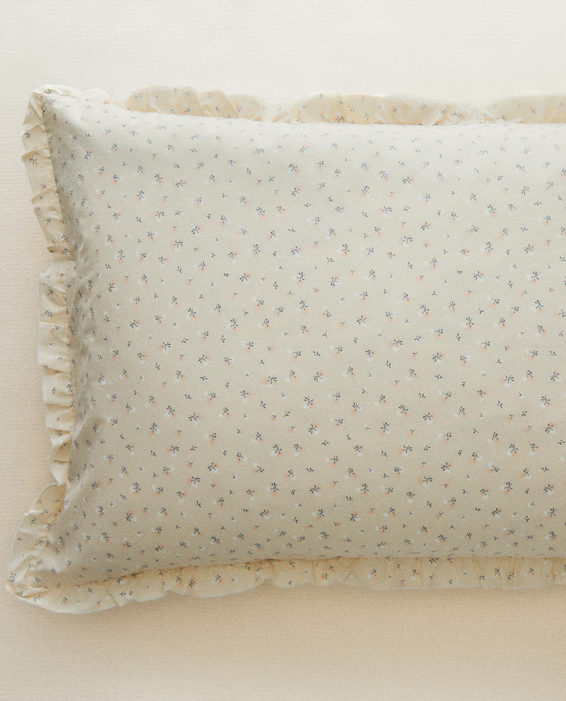 CHILDREN'S FLORAL RUFFLED PILLOWCASE | Zara Home United