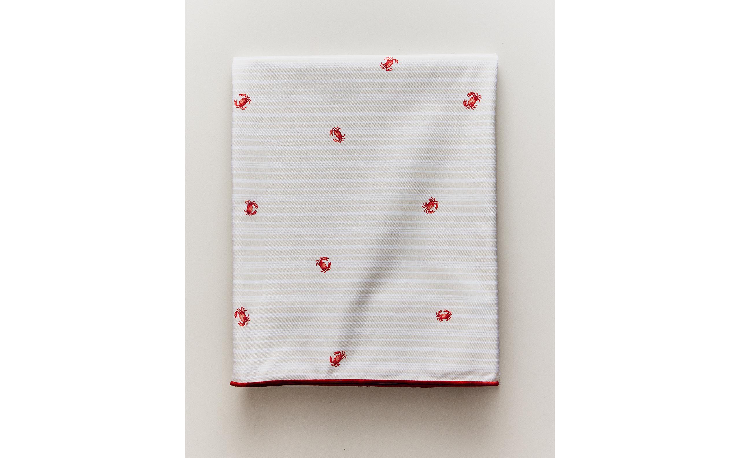 RESIN COTTON TABLECLOTH WITH CRAB PRINT product thumbnail 10