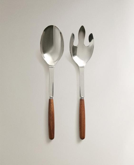 WOODEN SALAD CUTLERY SET (SET OF 2)