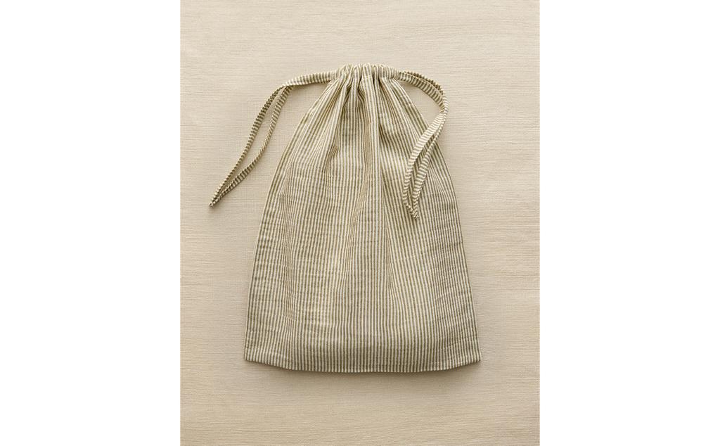 BOLSA PARA GUARDAR ROUPA INFANTIL DE GAZE LISTRADA