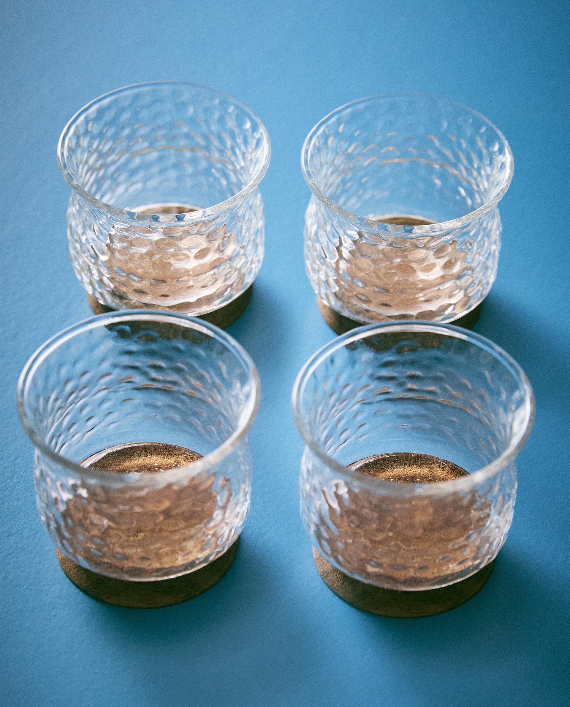 PACK OF HAMMERED BOROSILICATE SHOT GLASSES (PACK OF 4)