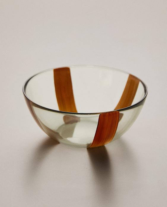 STRIPED GLASS BOWL STRIPED GLASS BOWL