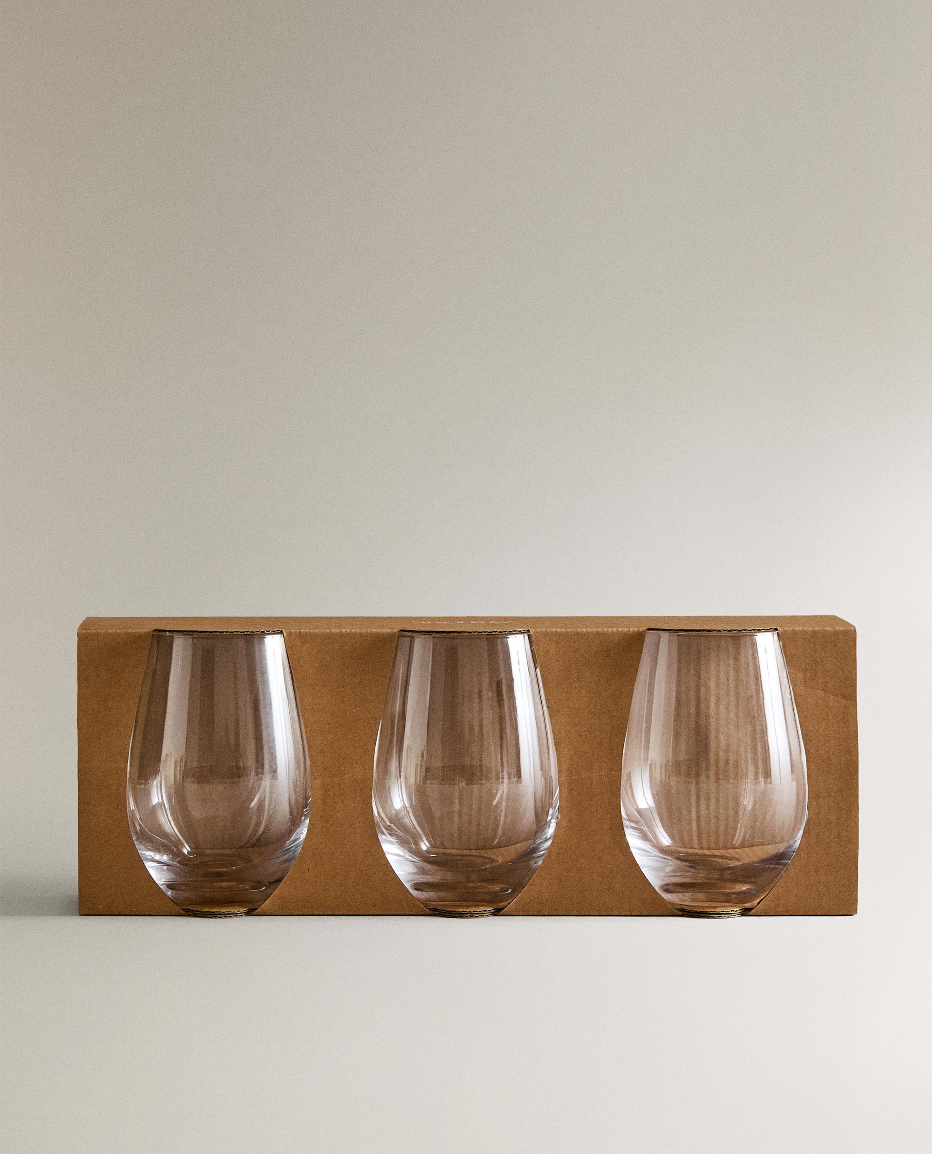 PACK OF ROUNDED GLASS TUMBLERS (PACK OF 3) product thumbnail 2