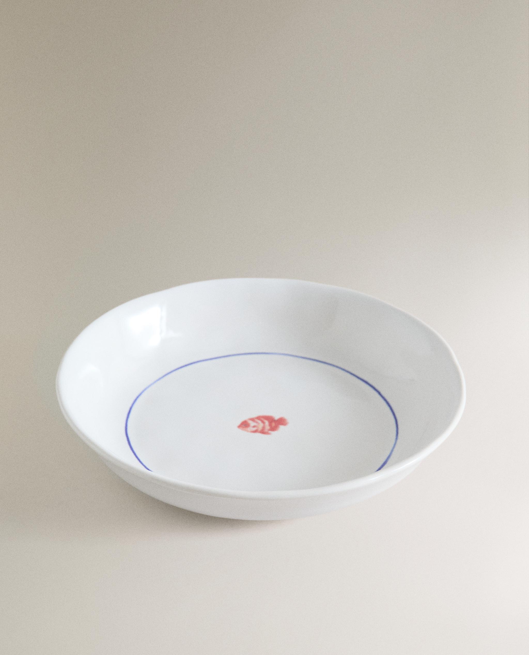 STONEWARE FISH SOUP PLATE product thumbnail 3