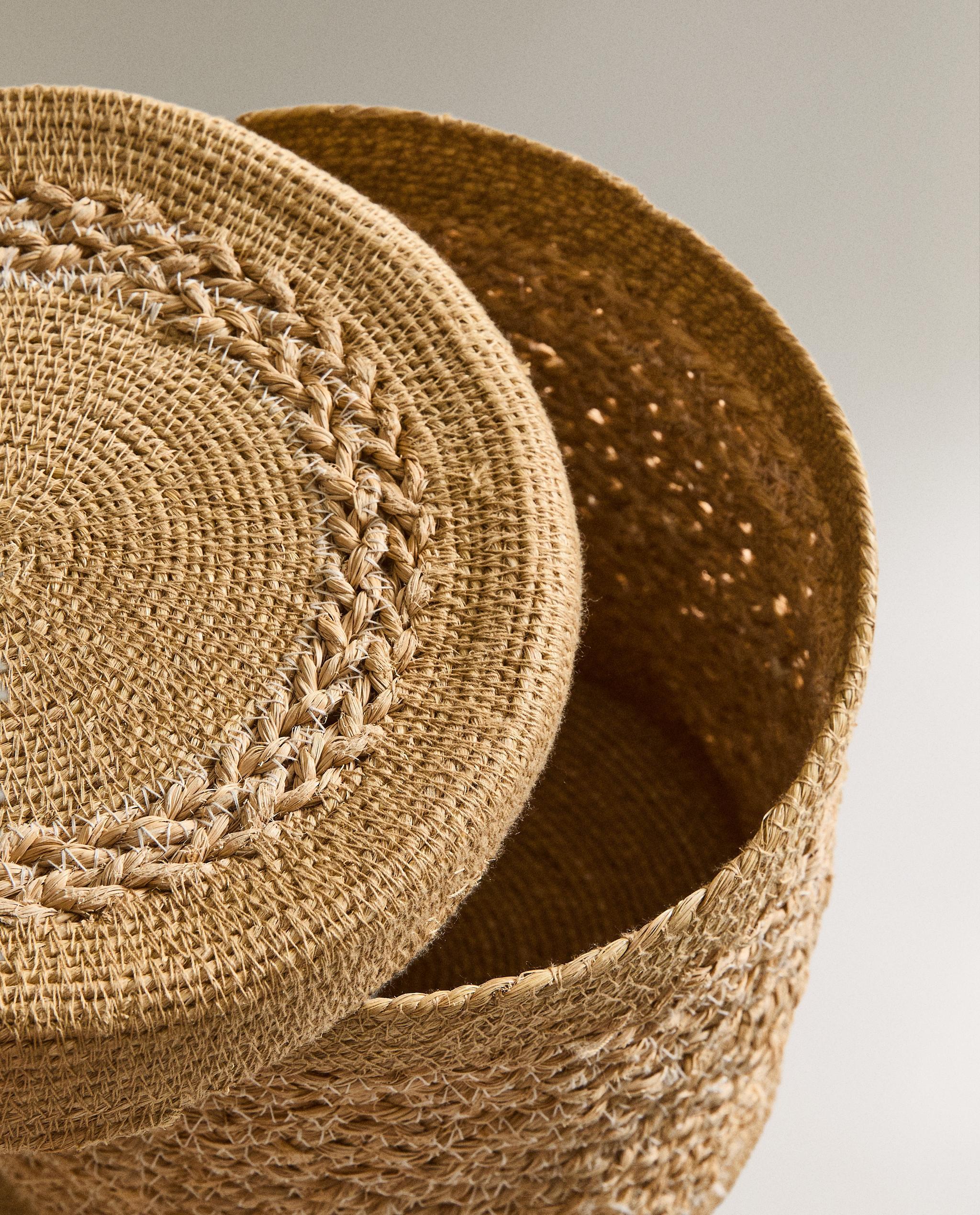 バスケット シーグラス ふた付き | Zara Home 日本/Japan