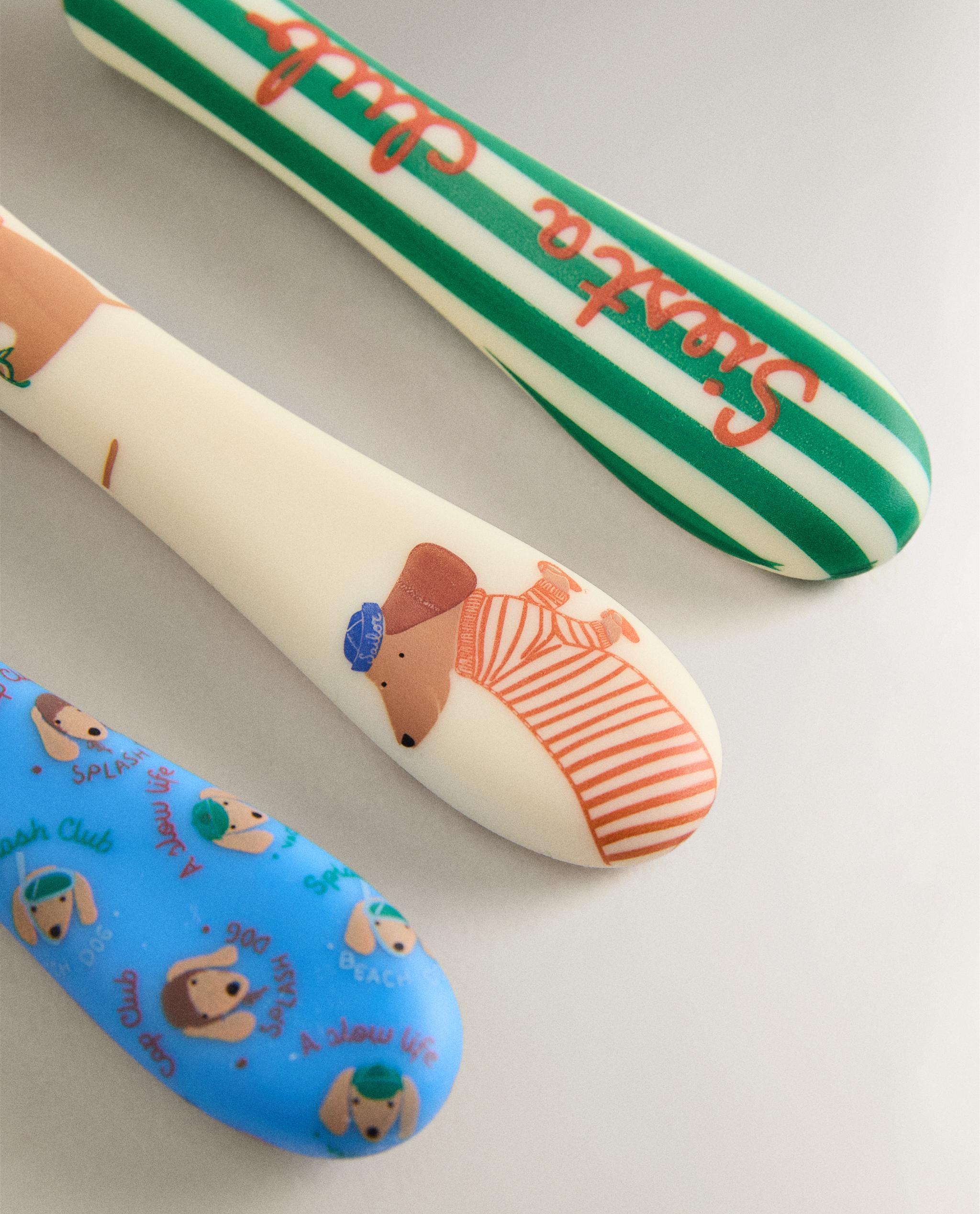 CHILDREN'S DOGGY CUTLERY SET (SET OF 3) product thumbnail 3
