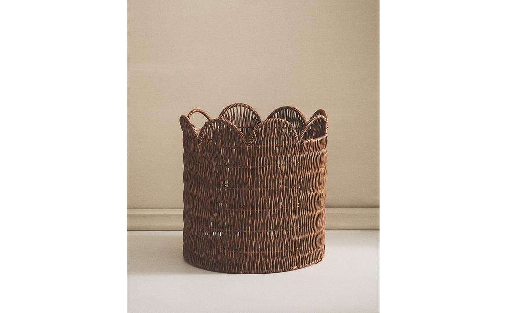 ROUND RECYCLED PLASTIC WAVE BASKET