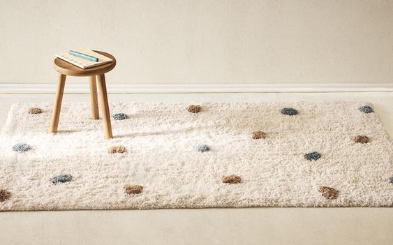 TAPPETO BAMBINI RETTANGOLARE POIS TEXTURE TAPPETO BAMBINI RETTANGOLARE POIS TEXTURE