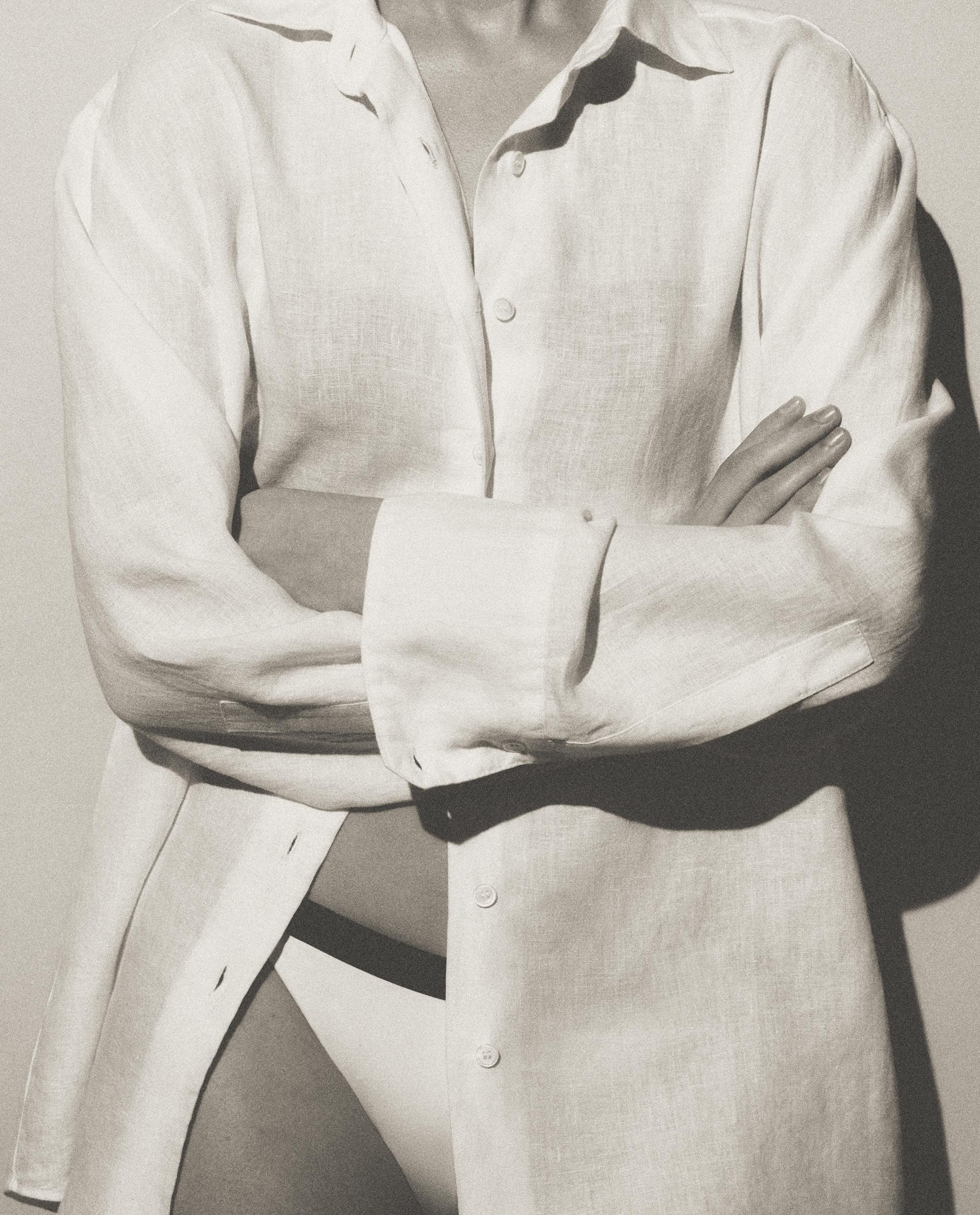 LONG SLEEVE LINEN SHIRT product thumbnail 8