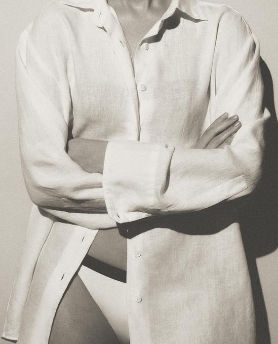 CHEMISE LIN MANCHES LONGUES