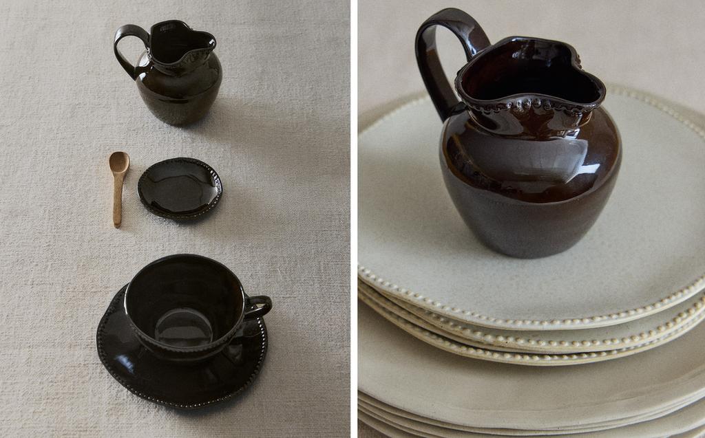 AARDEWERKEN SERVIESSET MET RELIËFMOTIEF AARDEWERKEN SERVIESSET MET RELIËFMOTIEF