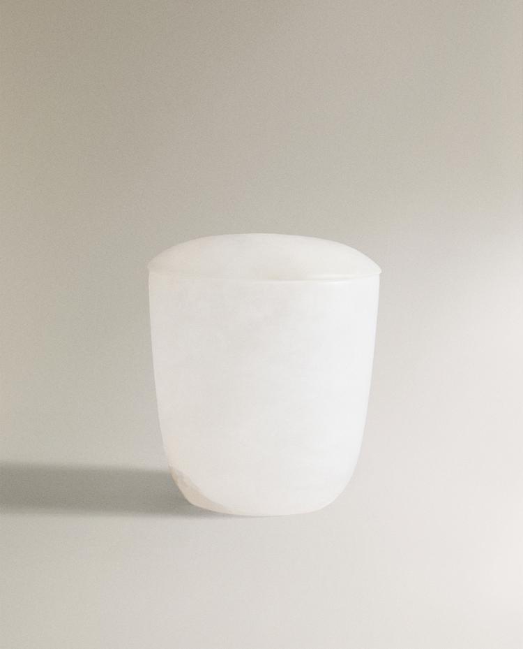 ALABASTER BATHROOM JAR