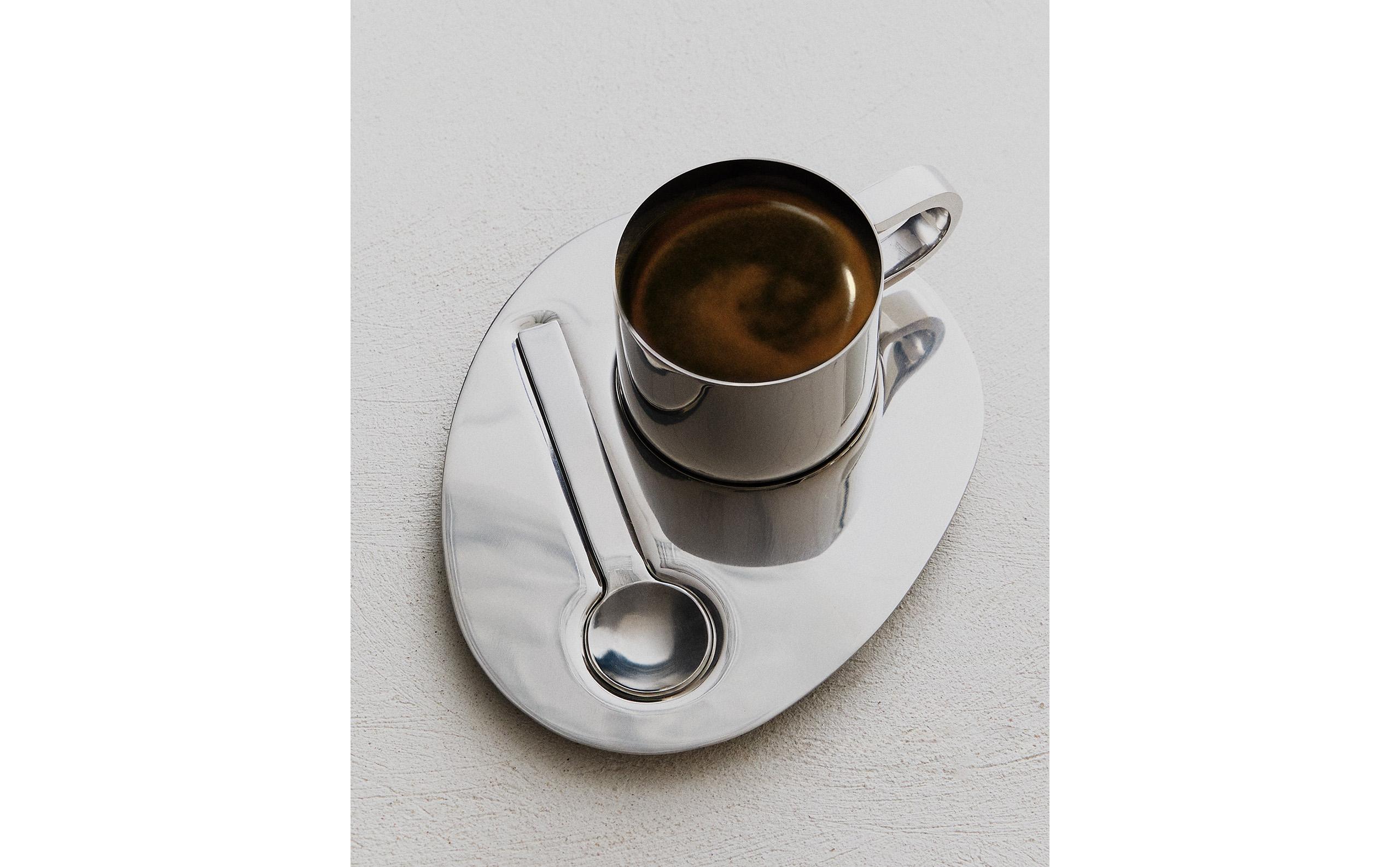 STEEL MUG, SPOON AND TRAY SET product thumbnail 8