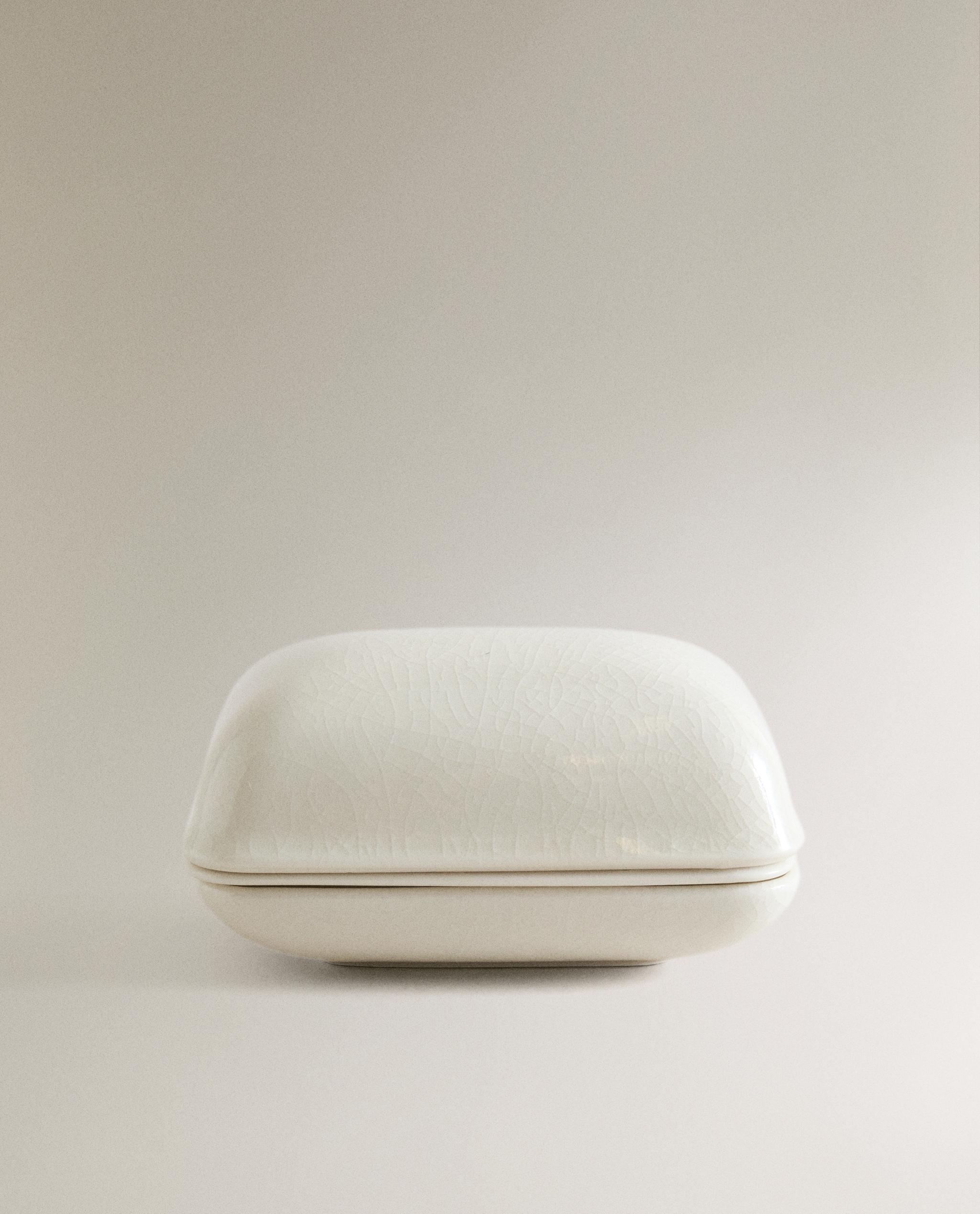CERAMIC BATHROOM SOAP DISH WITH LID product thumbnail 7